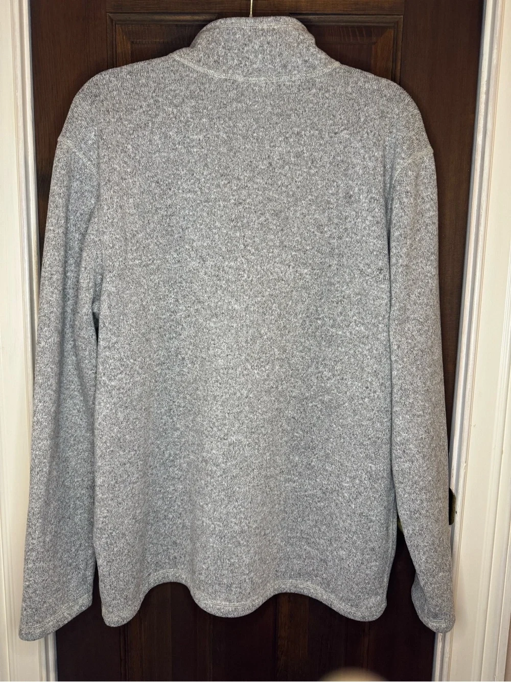 The North Face Mens Large Gray Sweater Fleece 1/4 Zip Pullover Gorpcore Hiking